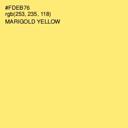 #FDEB76 - Marigold Yellow Color Image